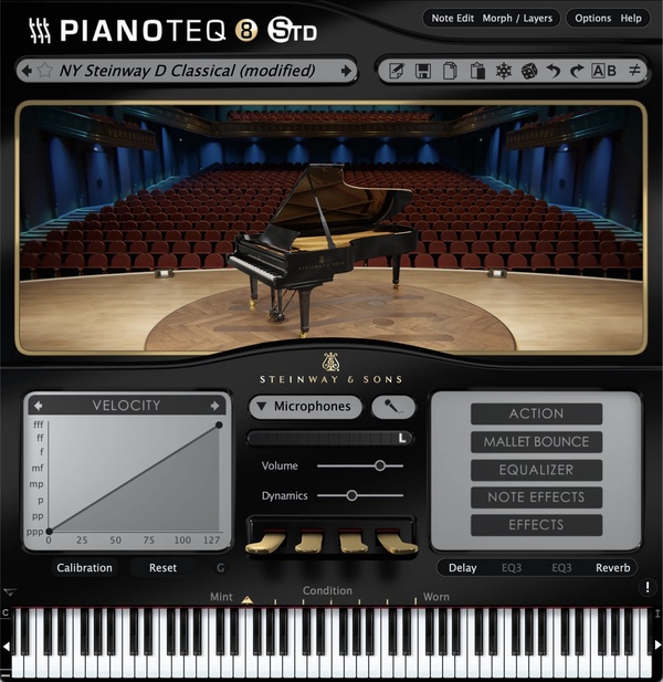 Pianoteq 8 interface